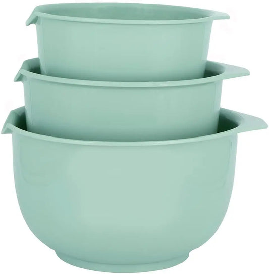 Mixing Bowls With Pour Spout Set Of 3 Nesting Design Non Slip BPA Free