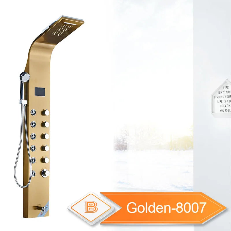 Rozin LED Shower Panel 6 Modes LCD Column Massage Jet