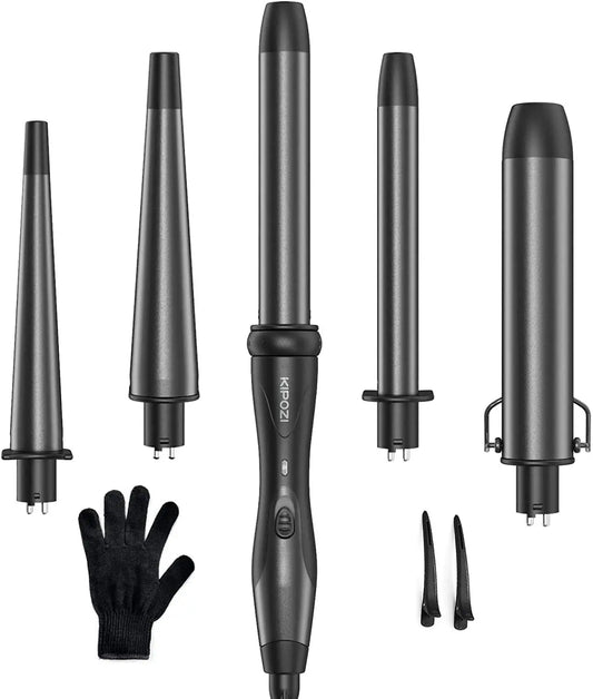 KIPOZI Five In One Curling Iron And Hot Air Brush