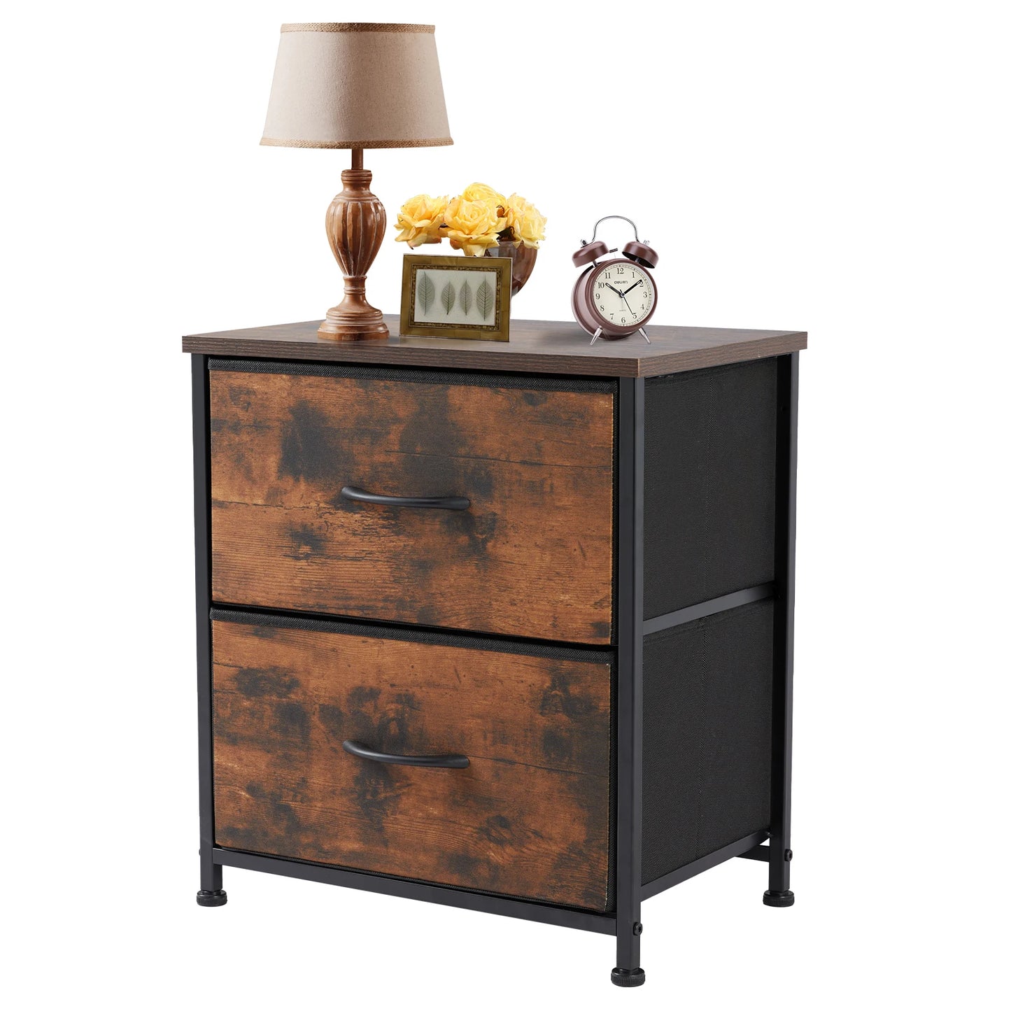 JHK Nightstand Bedside Table Coffee Sofa Storage Cabinet Bedroom Furniture