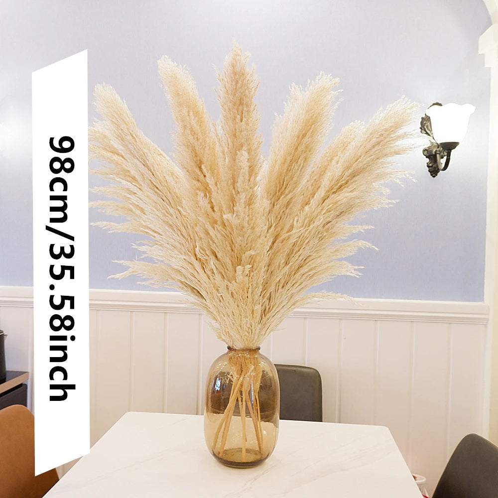 16Pcs Dried Pampas Grass Decor Bouquet Boho Neutral Home