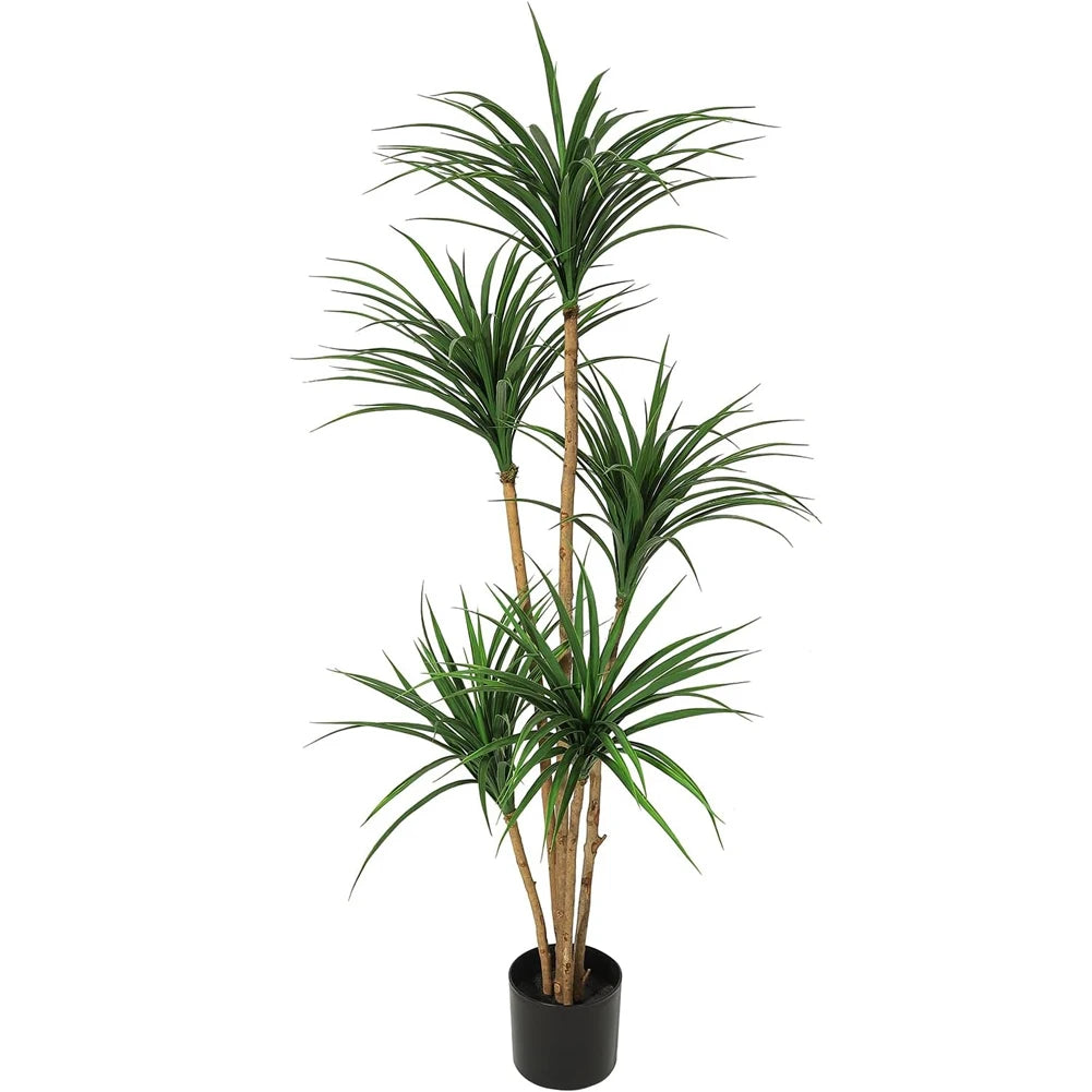 StudysetCN Artificial Dracaena Tree Realistic Indoor Houseplant