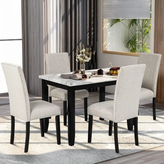 Dining Table Set Wood Table And Chairs For Kitchen