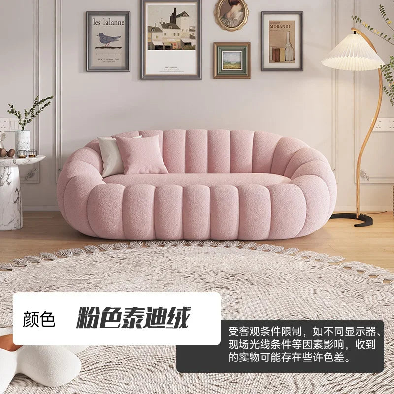 OEMGCN Cloud Sofa Plush Pumpkin L Shaped Modern Living Room