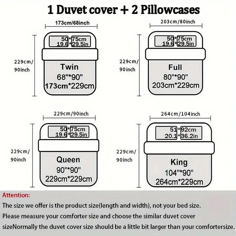 Bohemian Rhomboid Plaid Quilt Cover Set 3 Pieces Duvet Cover And Pillowcases