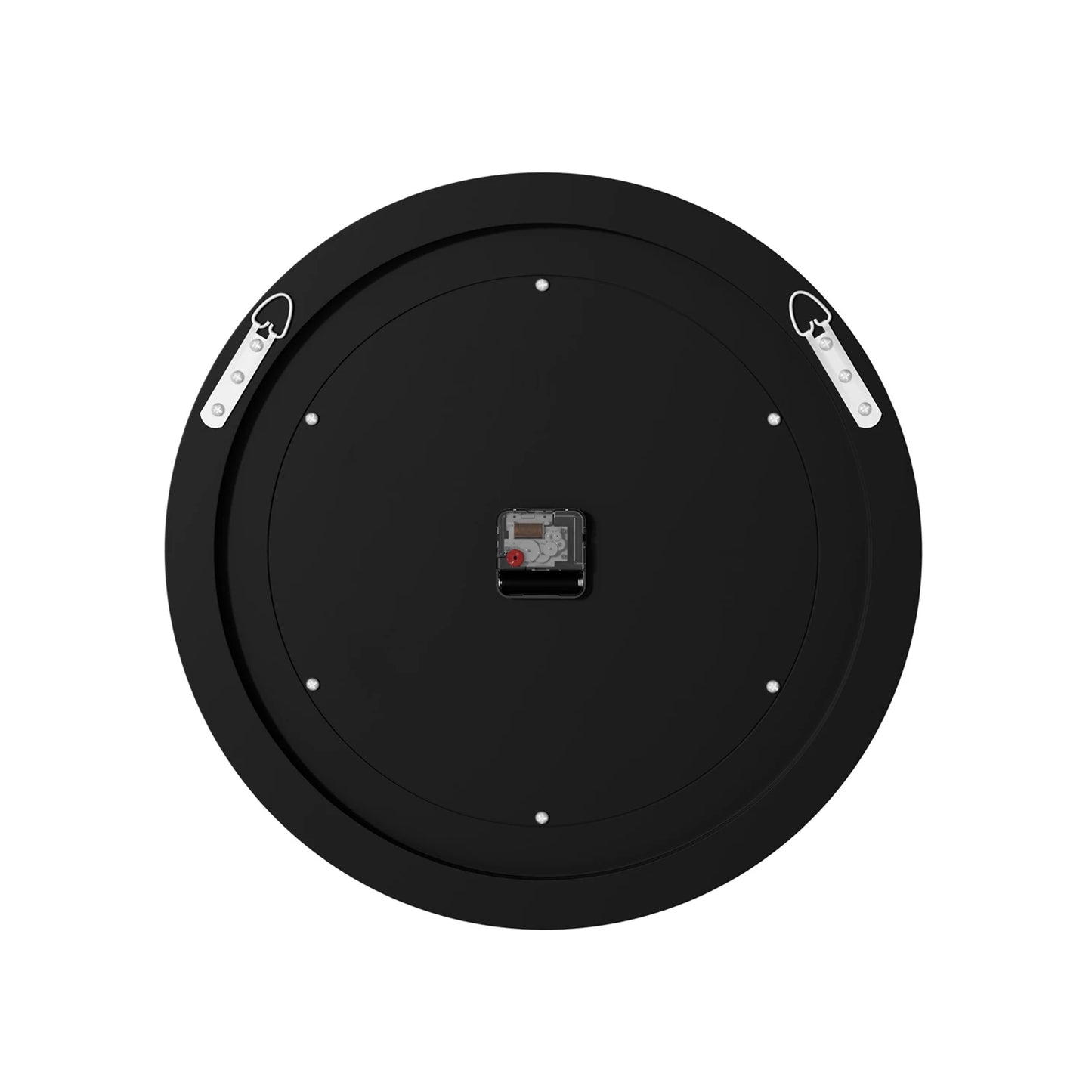 Combination Bling Silver Round Mirror Wall Clock For Home Decor