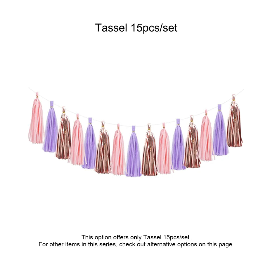 Birthday Party Decorations Set With Happy Birthday Banner And Pompoms