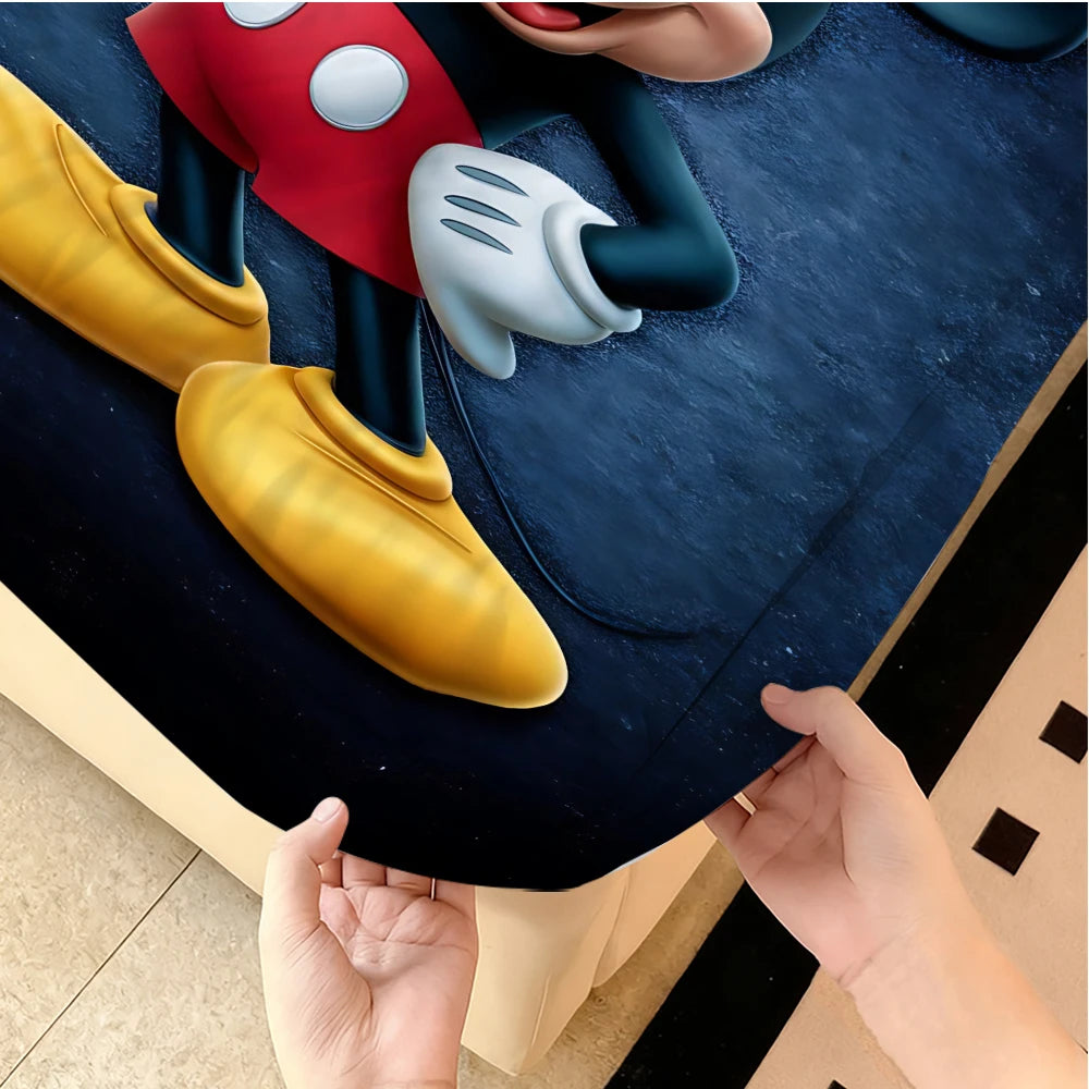 Minisocn Disney Mickey Mouse Velvet Stretch Bed Sheets