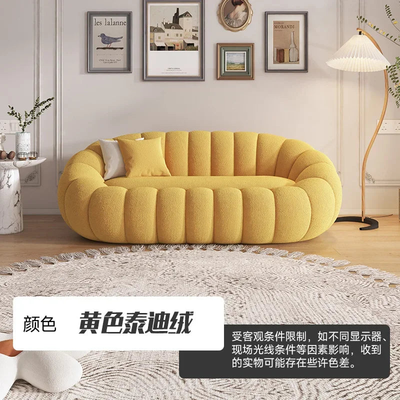 OEMGCN Cloud Sofa Plush Pumpkin L Shaped Modern Living Room