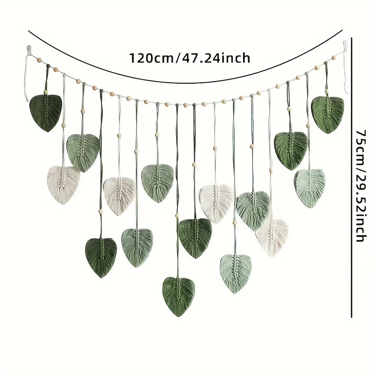 Guangdong Woven Wall Decor Knit Leaves Bohemian Style