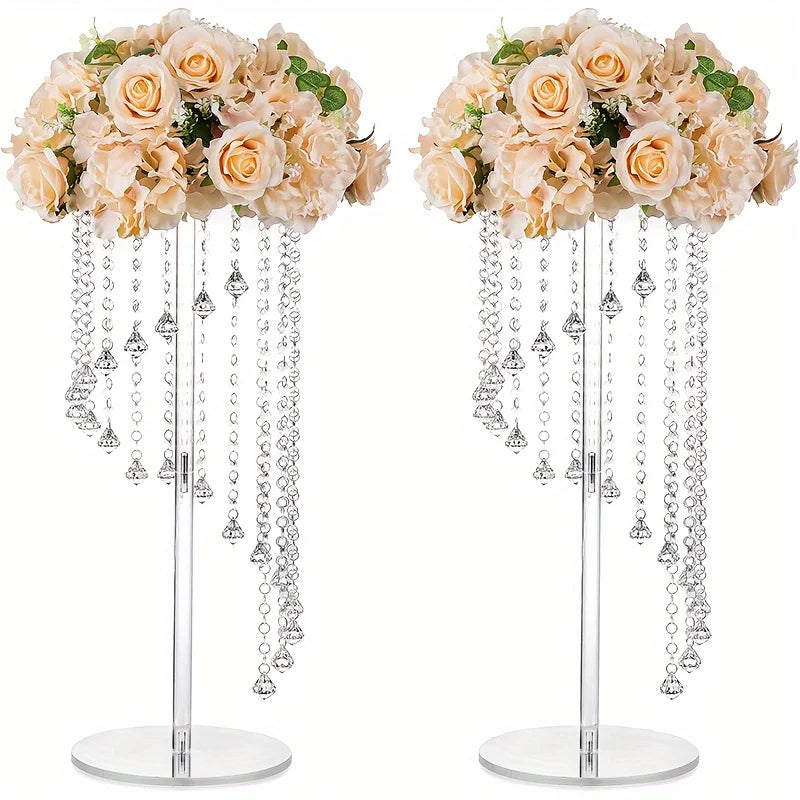 Function Acrylic Wedding Vase Modern Decorative Centerpiece For Tables
