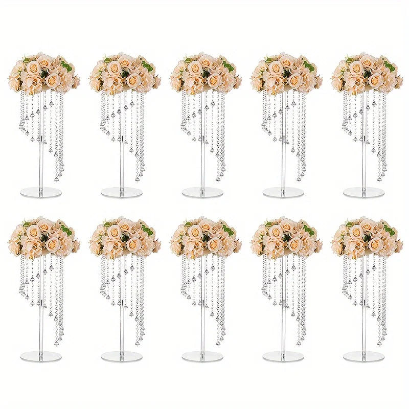 Function Acrylic Wedding Vase Modern Decorative Centerpiece For Tables