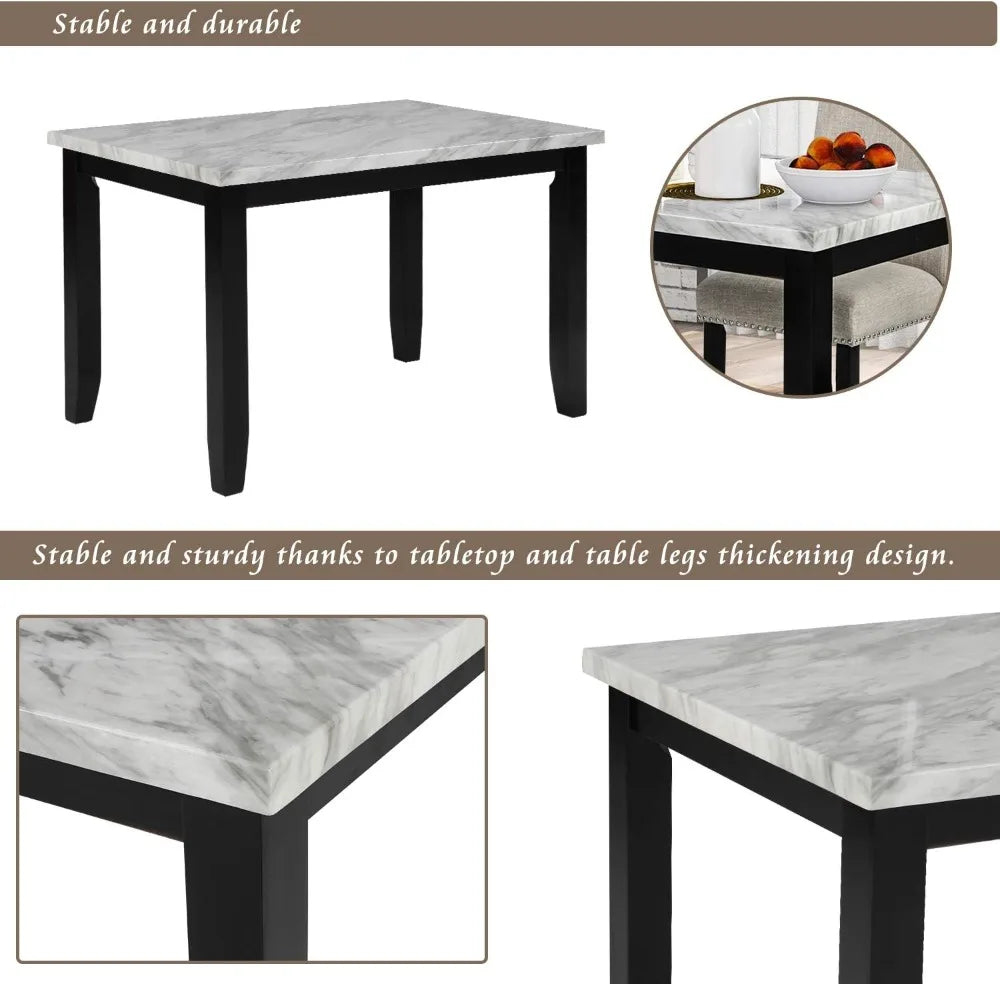 Dining Table Set Wood Table And Chairs For Kitchen