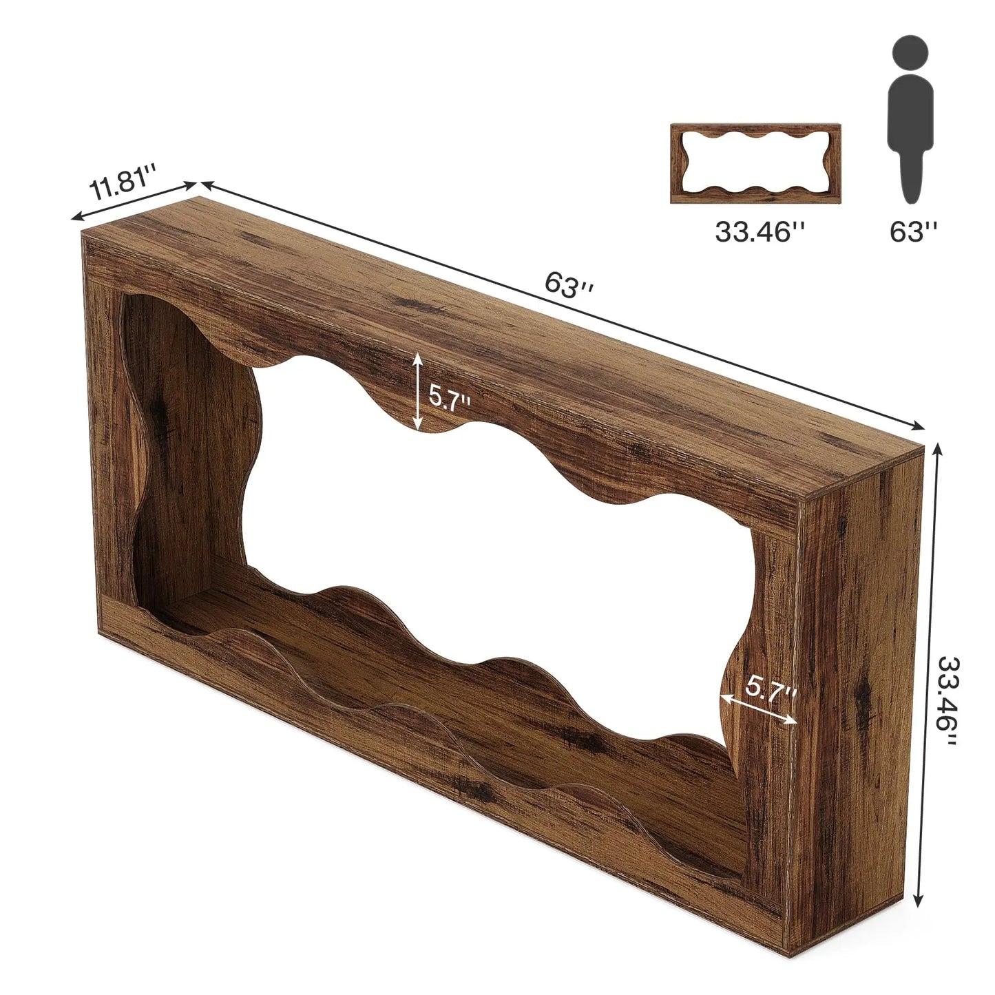 Tribesigns Farmhouse Console Table With Storage For Entryway And Sofa