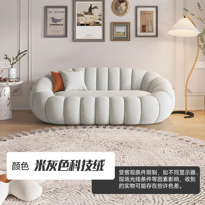 OEMGCN Cloud Sofa Plush Pumpkin L Shaped Modern Living Room