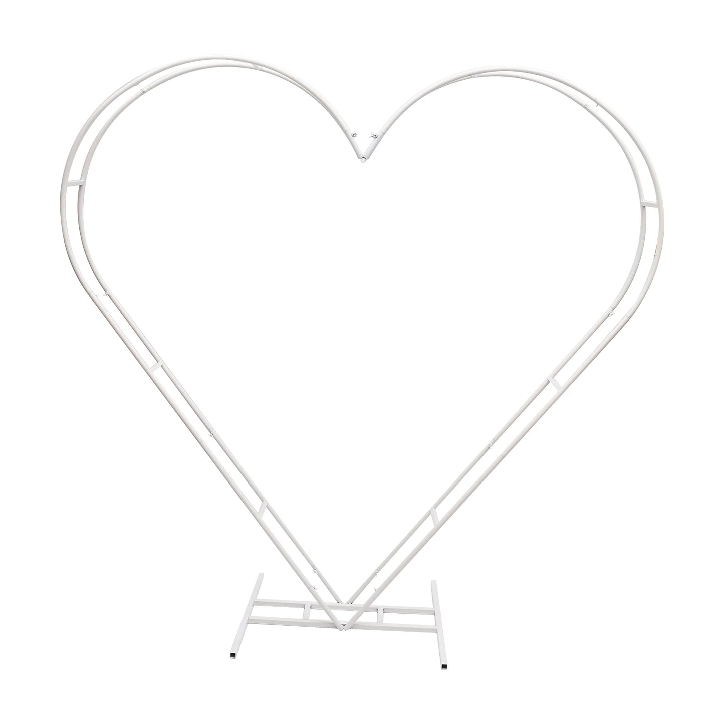 Bymaocar Metal Balloon Arch Wedding Stand Decor Heart Backdrop