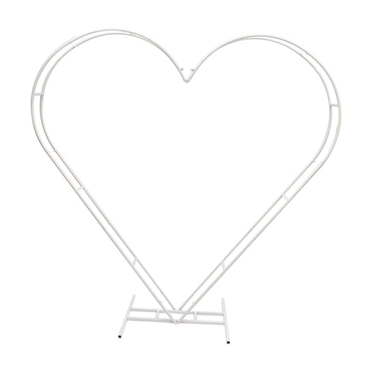Bymaocar Metal Balloon Arch Wedding Stand Decor Heart Backdrop