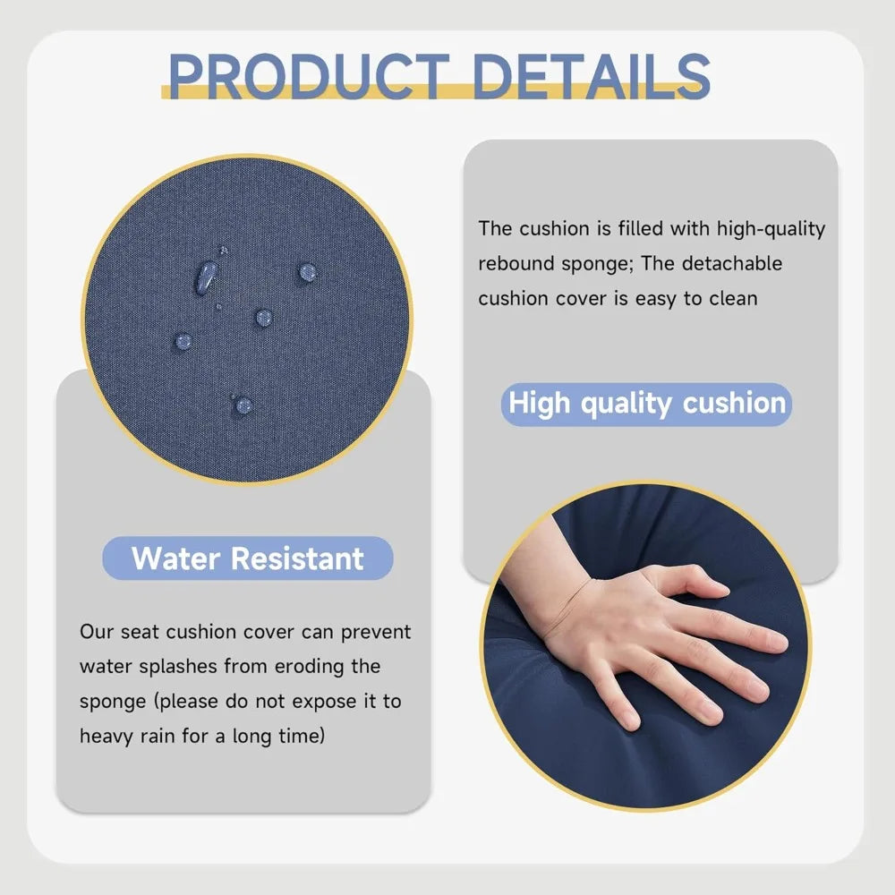 6-Piece Outdoor Patio Set With Fire Pit Table and 60000 BTU Heater