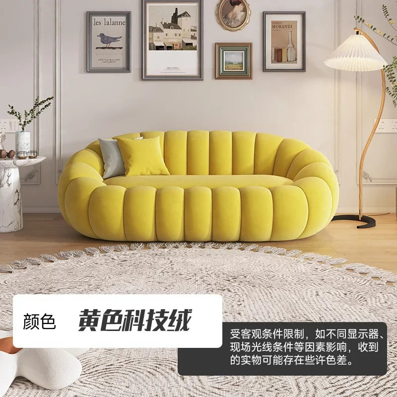OEMGCN Cloud Sofa Plush Pumpkin L Shaped Modern Living Room
