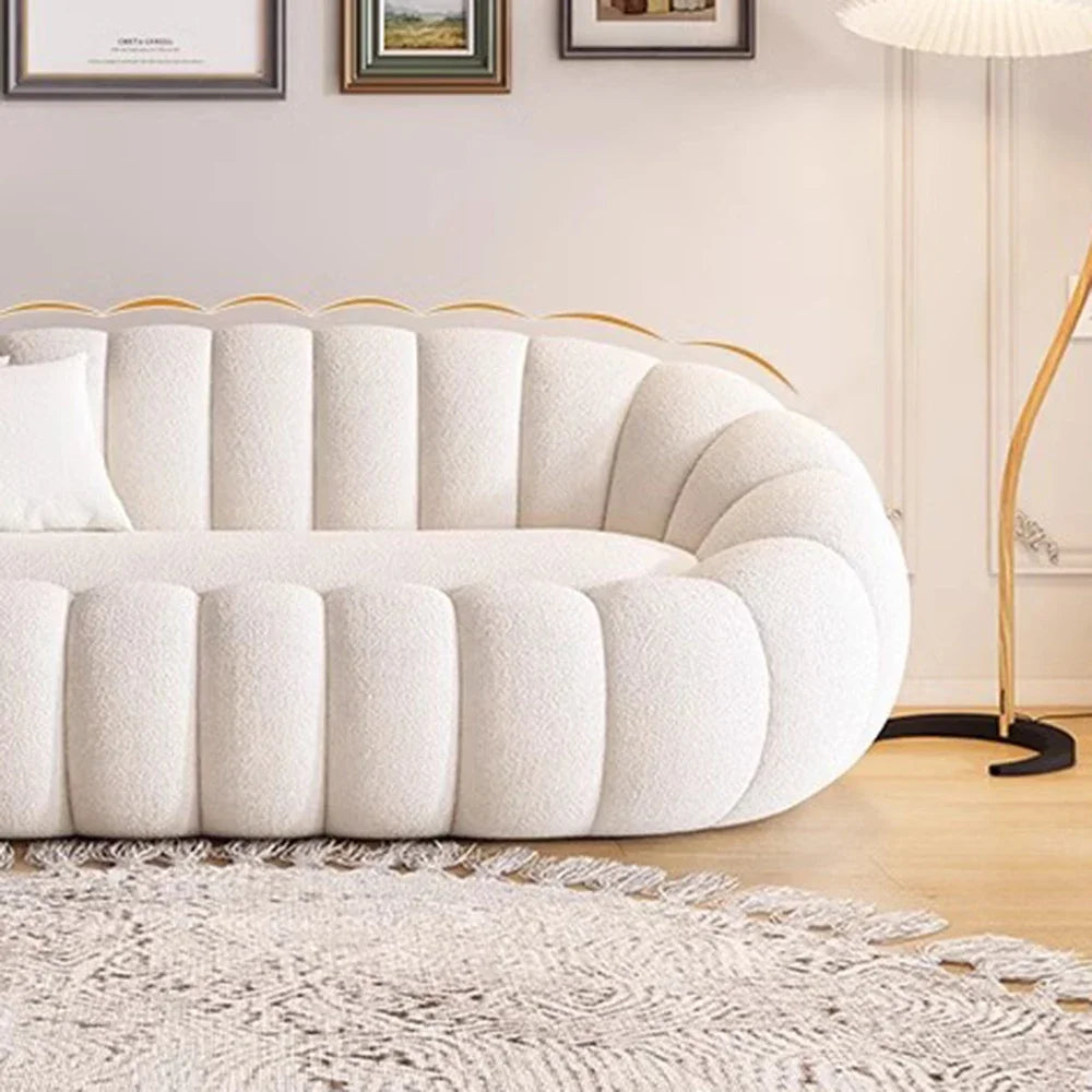 OEMGCN Cloud Sofa Plush Pumpkin L Shaped Modern Living Room