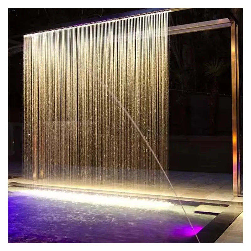 304 Stainless Steel Water Curtain For Outdoor Landscape Fountain