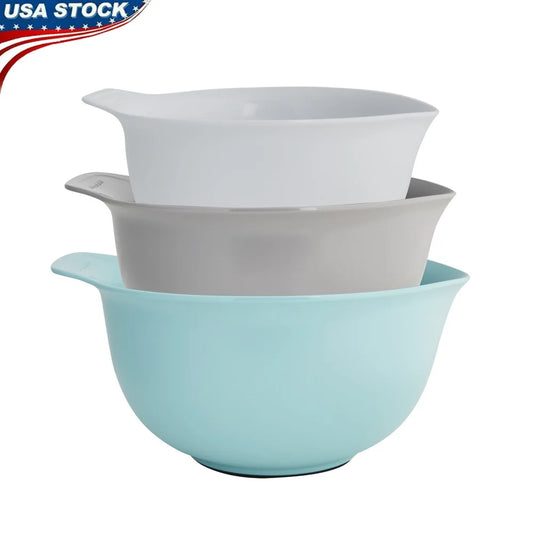 Universal Mixing Bowls Set of 3 Non-Slip Nesting Dishwasher Safe