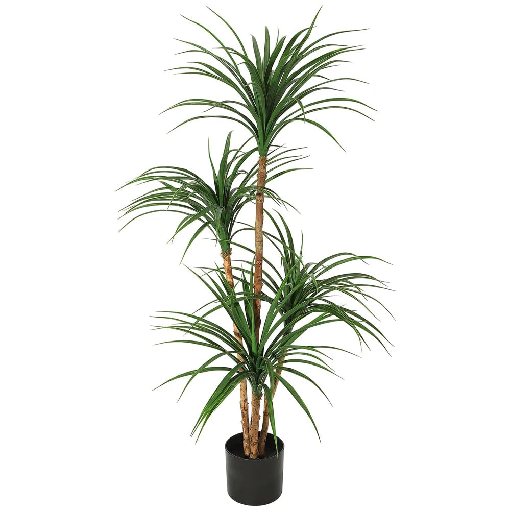 StudysetCN Artificial Dracaena Tree Realistic Indoor Houseplant