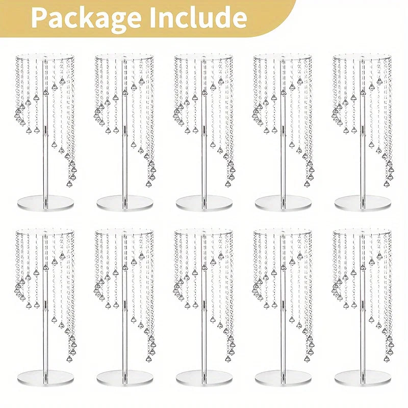 Function Acrylic Wedding Vase Modern Decorative Centerpiece For Tables
