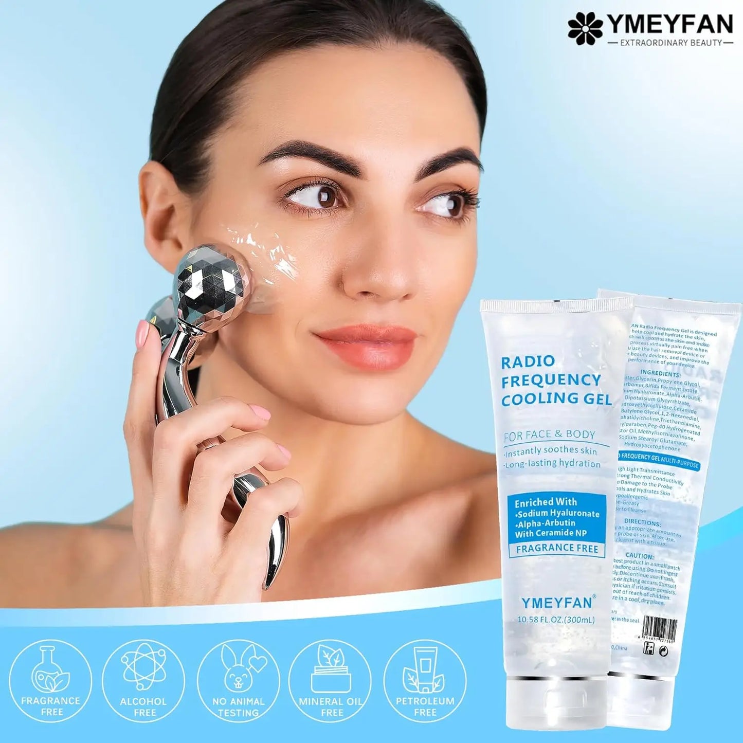 YMEYFAN Hyaluronic Acid Cooling Gel For IPL Laser Hair Removal