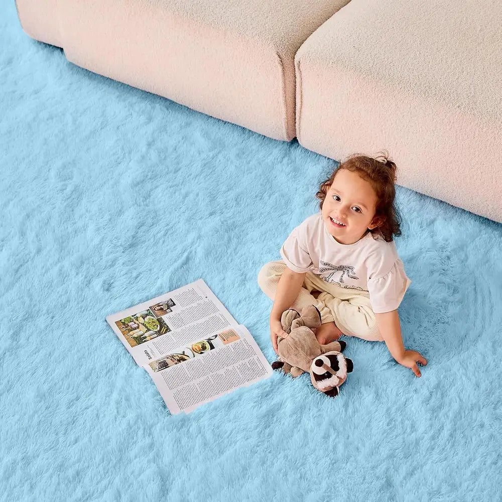 Soft Plaid Wool Flat Woven Area Rug For Living Rooms And Nurseries