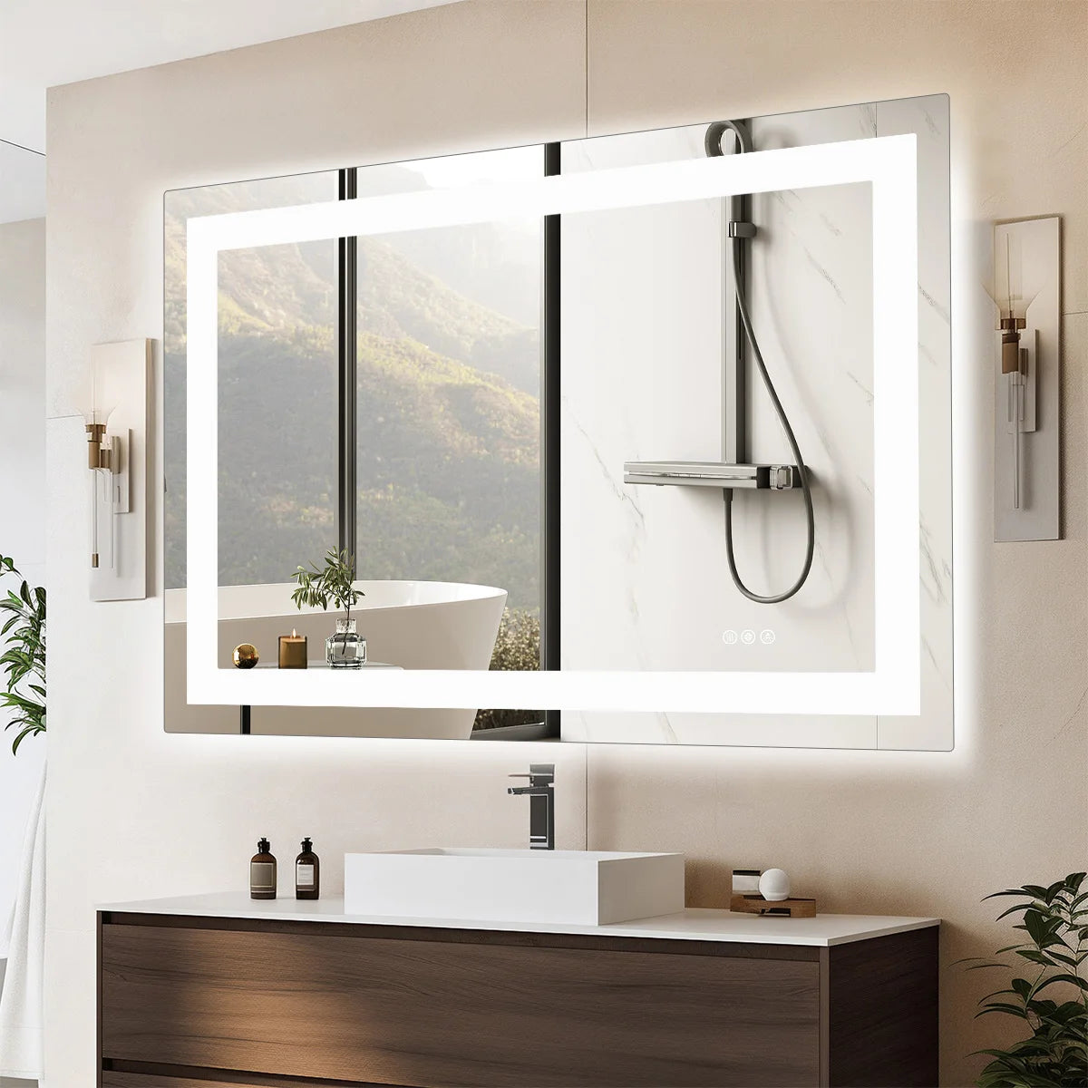 JHK LED Bathroom Vanity Mirror With Memory Function