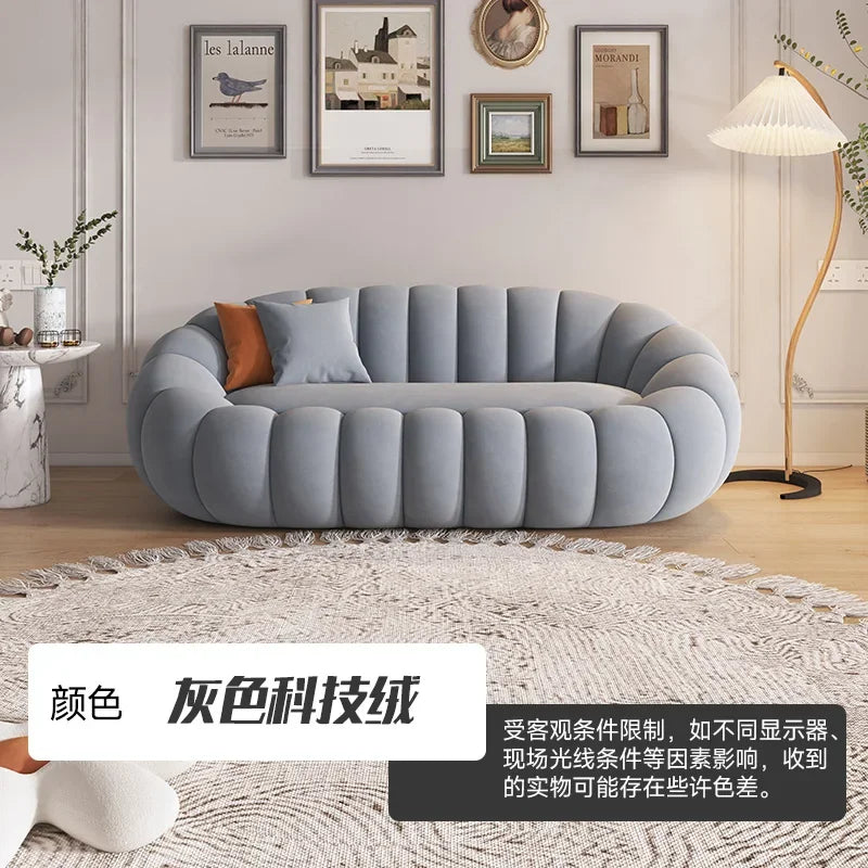 OEMGCN Cloud Sofa Plush Pumpkin L Shaped Modern Living Room