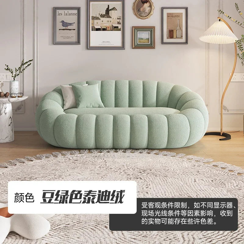 OEMGCN Cloud Sofa Plush Pumpkin L Shaped Modern Living Room