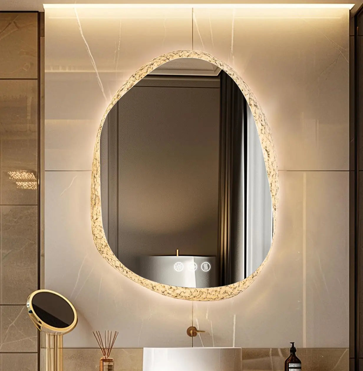 LED Bathroom Mirror With Anti Fog Dimmable Backlit