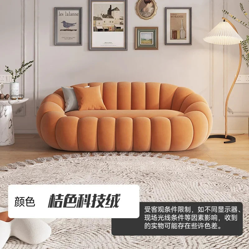 OEMGCN Cloud Sofa Plush Pumpkin L Shaped Modern Living Room