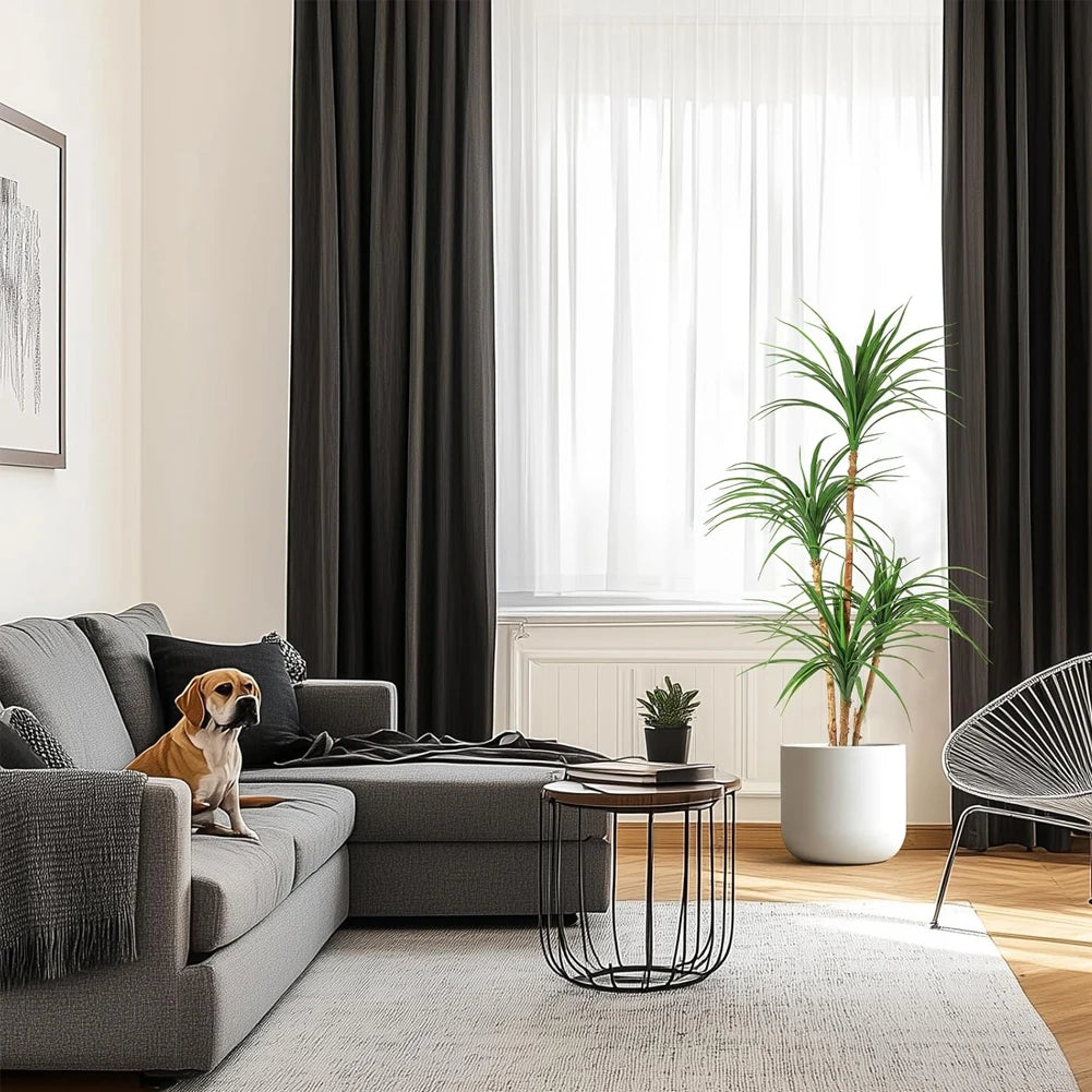 StudysetCN Artificial Dracaena Tree Realistic Indoor Houseplant