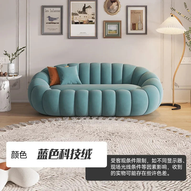OEMGCN Cloud Sofa Plush Pumpkin L Shaped Modern Living Room