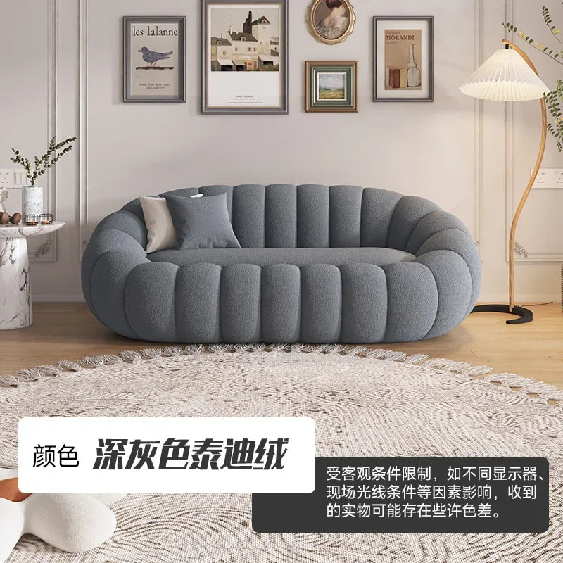 OEMGCN Cloud Sofa Plush Pumpkin L Shaped Modern Living Room