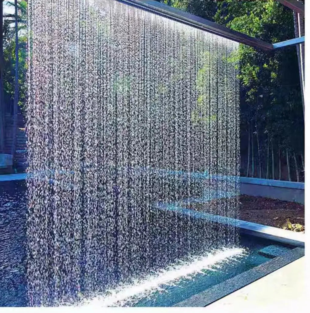 304 Stainless Steel Water Curtain For Outdoor Landscape Fountain