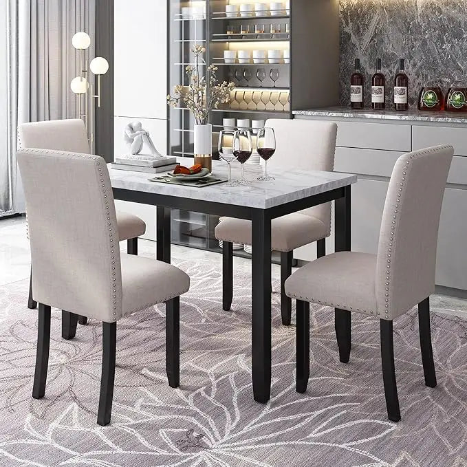 Dining Table Set Wood Table And Chairs For Kitchen