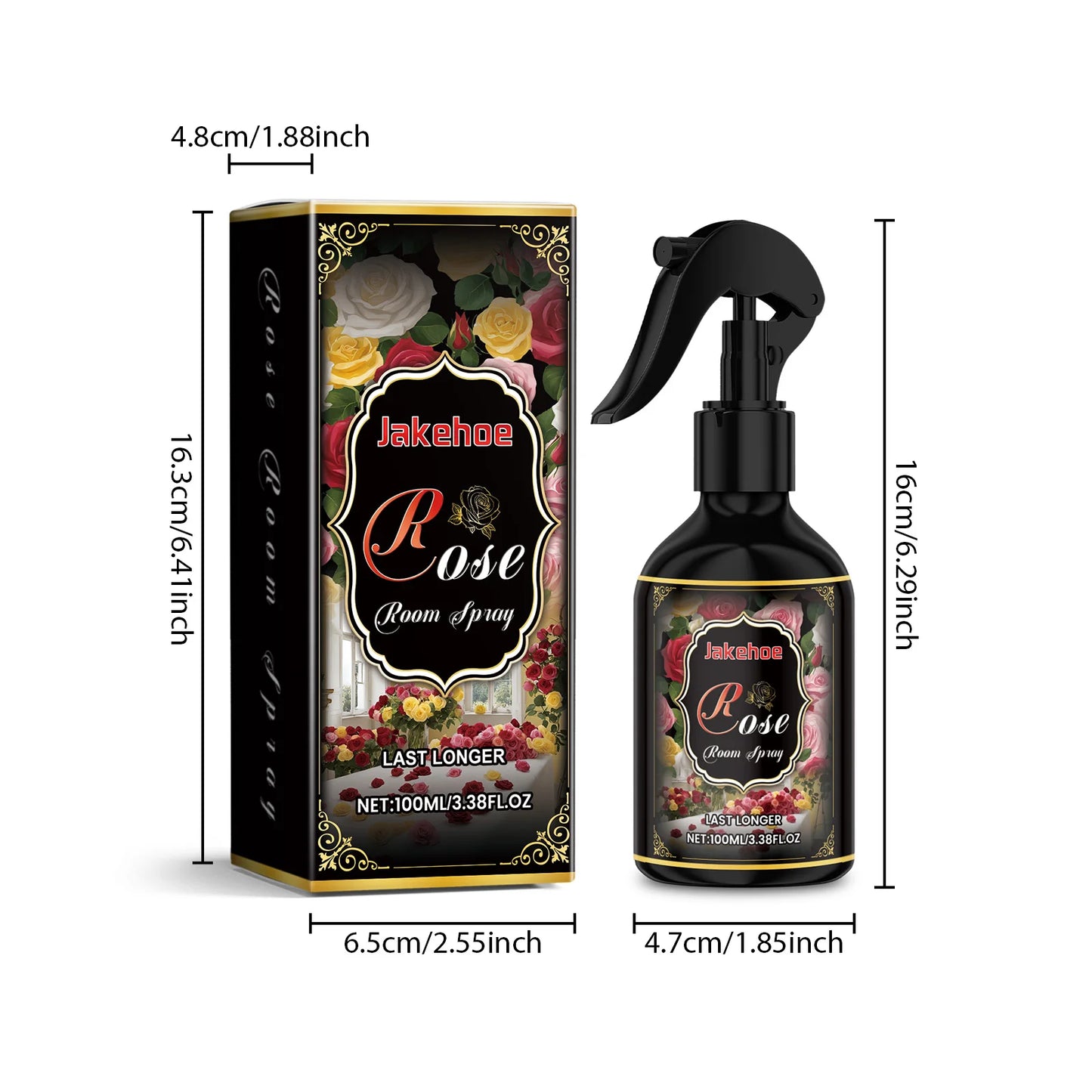 Jakehoe Rose Scent Room Spray Air Freshener For Office Bedroom