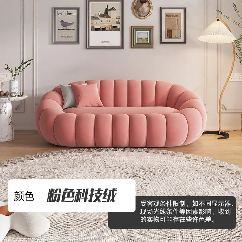 OEMGCN Cloud Sofa Plush Pumpkin L Shaped Modern Living Room