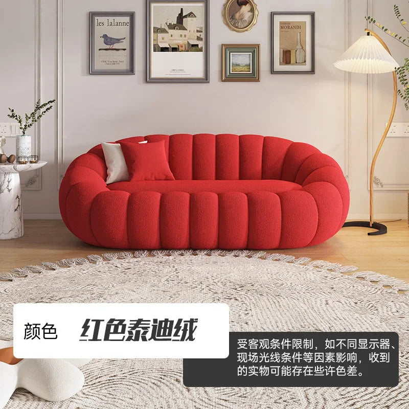 OEMGCN Cloud Sofa Plush Pumpkin L Shaped Modern Living Room